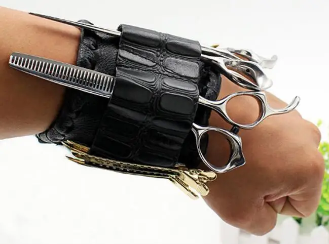 Professional real leather holsters hair scissors holsters on wrist for hairdresser stylists
Professional real leather holsters hair scissors holsters on wrist for hairdresser stylists