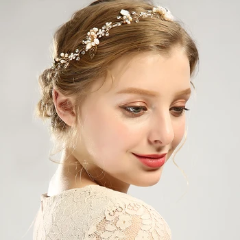Silver Color Gold Freshwater Pearl Headband Flower Crystal Rhinestone Bridal Hair Jewelry Women Wedding Hairbands Hair Ornaments
Silver Color Gold Freshwater Pearl Headband Flower Crystal Rhinestone Bridal Hair Jewelry Women Wedding Hairbands Hair Ornaments