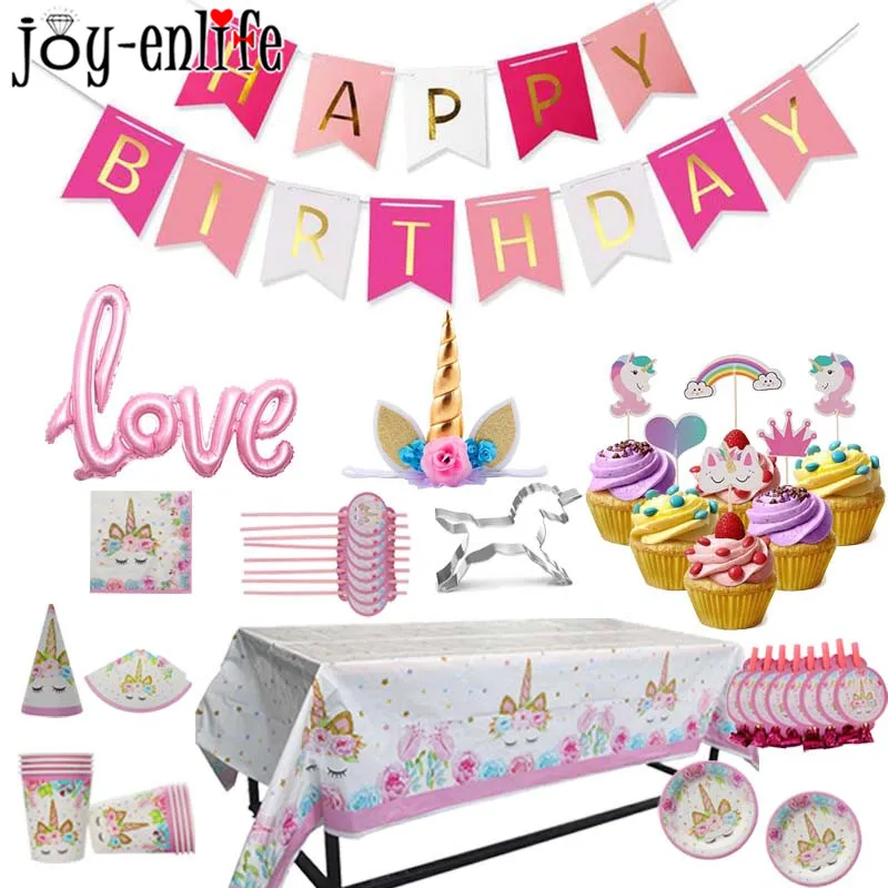 1set Pink Unicorn Theme Party Disposable Tableware Birthday Bunting Flags Cake Toppers Baby Shower Paper Plate Cup Tablecloth
1set Pink Unicorn Theme Party Disposable Tableware Birthday Bunting Flags Cake Toppers Baby Shower Paper Plate Cup Tablecloth