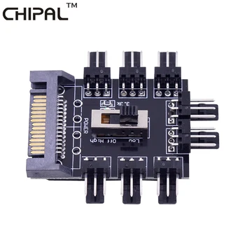 CHIPAL 10PCS SATA Power 1 to 8 Multi Way Splitter 3Pin 12V Cooling Fan Hub High Low Speed Controller for PC Computer Cooler
CHIPAL 10PCS SATA Power 1 to 8 Multi Way Splitter 3Pin 12V Cooling Fan Hub High Low Speed Controller for PC Computer Cooler