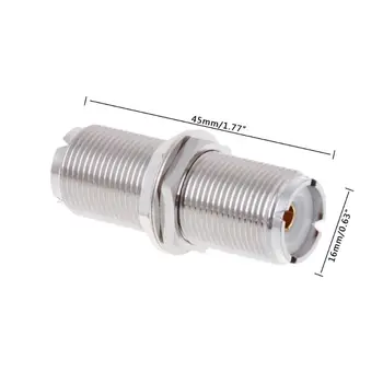 1 Pc UHF SO239 Female To Female Jack Nut Bulkhead Panel Mount Adapter Connector Straight F/F
1 Pc UHF SO239 Female To Female Jack Nut Bulkhead Panel Mount Adapter Connector Straight F/F