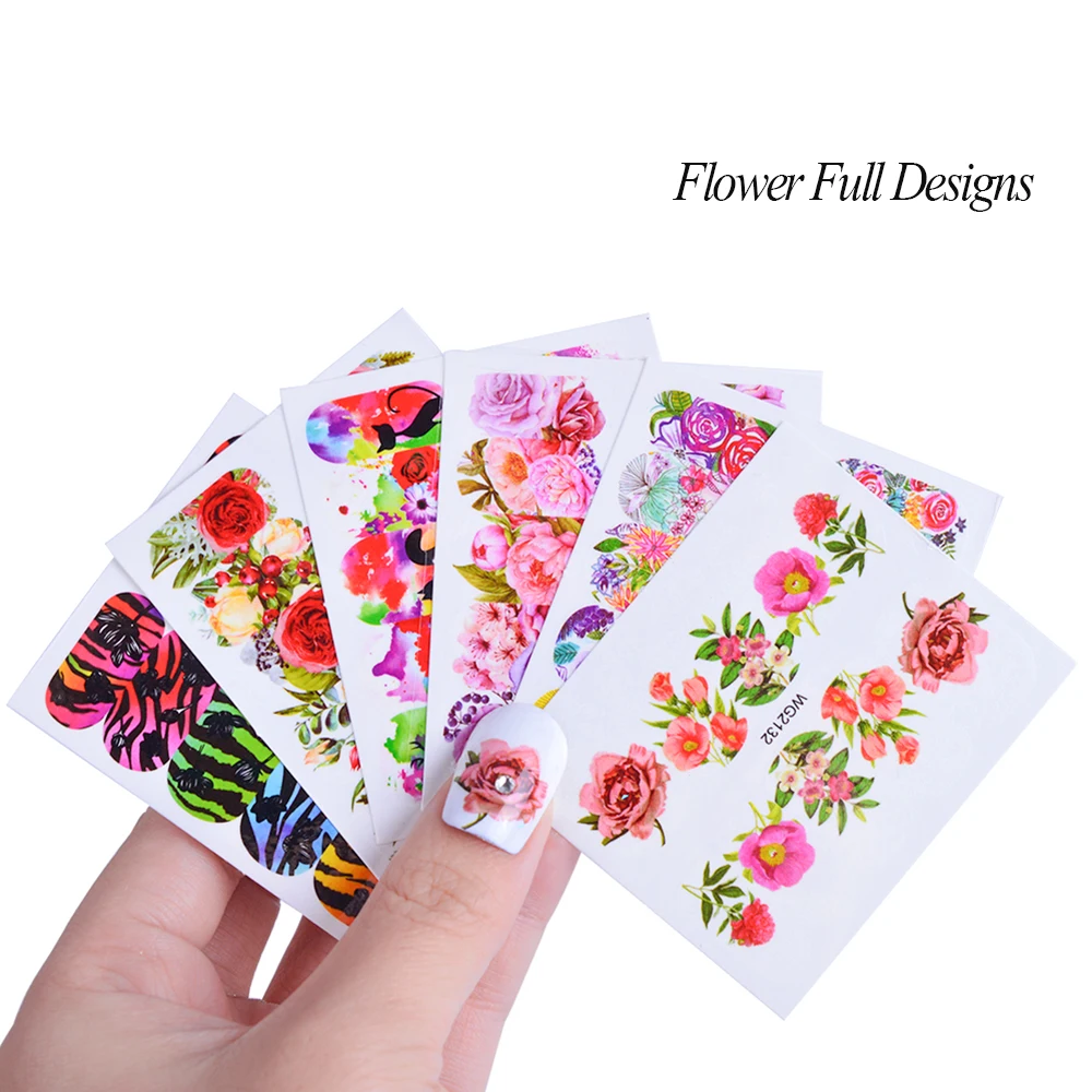 45Pcs/set Flowers Water Nail Art Stickers Feather Butterfly Cute Colorful Designs Nail Transfer Decals DIY Manicure Decoration
45Pcs/set Flowers Water Nail Art Stickers Feather Butterfly Cute Colorful Designs Nail Transfer Decals DIY Manicure Decoration