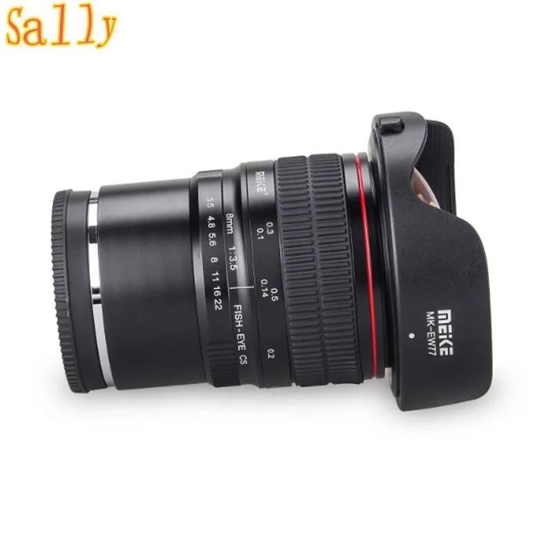 

Meike 8mm f/3.5 Wide Angle Fisheye Lens for for Sony Alpha and Nex Mirrorless E-Mount Camera with APS-C