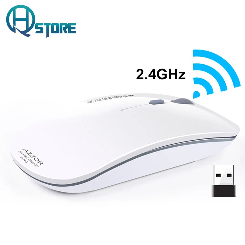 Rechargeable Wireless Computer thin Mouse Silent button 2400DPI USB Mice For PC Laptop Computer for women N5
Rechargeable Wireless Computer thin Mouse Silent button 2400DPI USB Mice For PC Laptop Computer for women N5