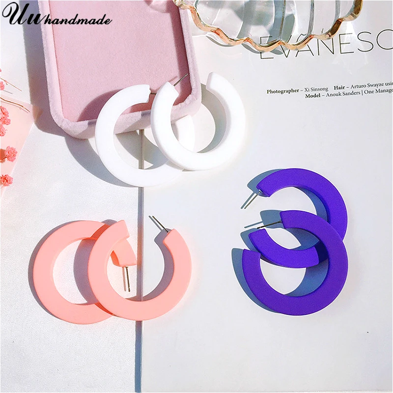 Classic Acrylic Round Hoop Earrings for Women 2019 Fashion Jewelry Aros Brinco Oorbellen Earring Aretes Brincos Orecchin Earing
Classic Acrylic Round Hoop Earrings for Women 2019 Fashion Jewelry Aros Brinco Oorbellen Earring Aretes Brincos Orecchin Earing