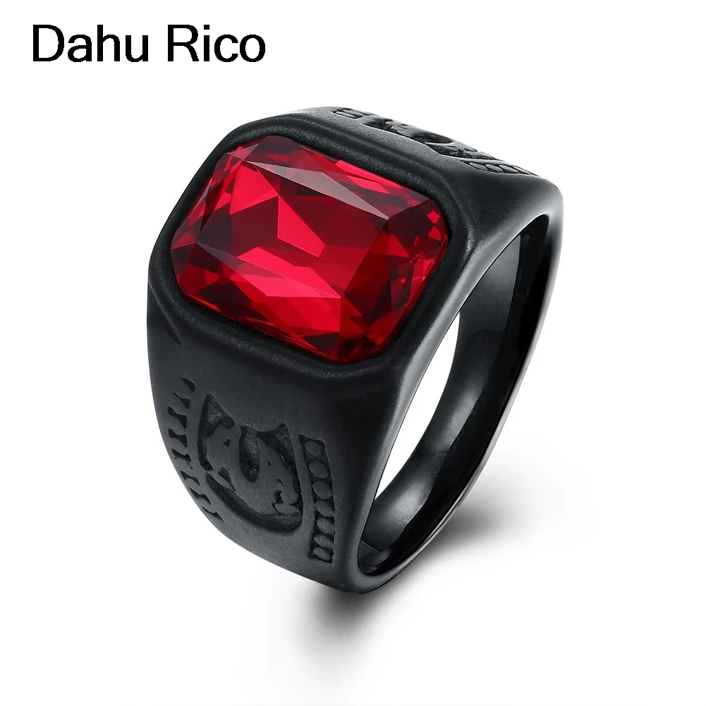 various sizes black red crystal zironia stone gift kpop bts acessorios tungsten 316L stainless steel Dahu Rico Ring
various sizes black red crystal zironia stone gift kpop bts acessorios tungsten 316L stainless steel Dahu Rico Ring
