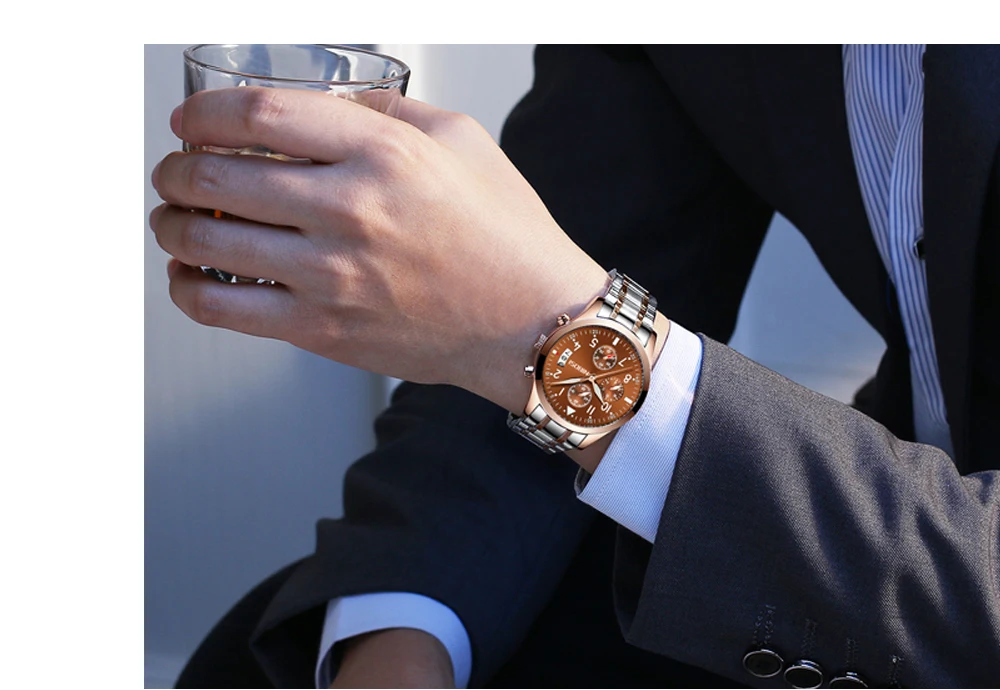 Relogio Masculino NIBOSI Mens Watches Top Brand Luxury Famous Brand Watch Men Waterproof Stainless Steel Sport Watch For Men (49)