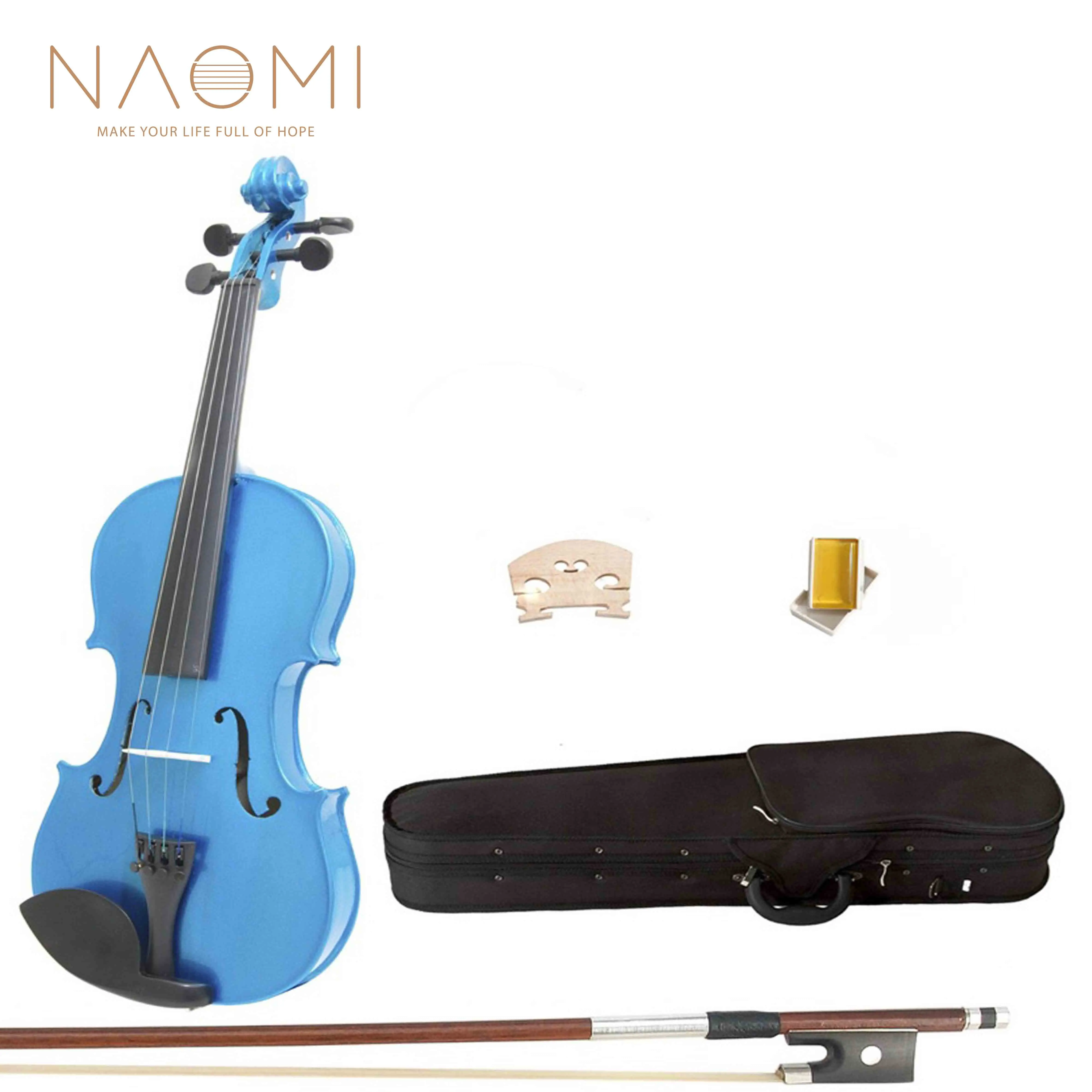 NAOMI Acoustic Violin 4/4 3/4 1/2 1/4 1/8 Violin Blue Maple Wood Acoustic Violin + Case+Rosin+Bow For Students Beginners
NAOMI Acoustic Violin 4/4 3/4 1/2 1/4 1/8 Violin Blue Maple Wood Acoustic Violin + Case+Rosin+Bow For Students Beginners