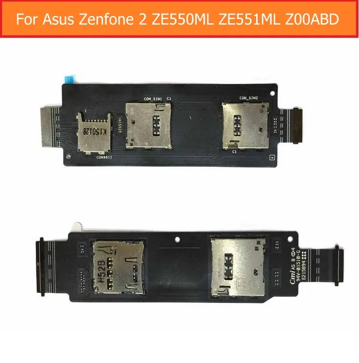 100% Genuine Sim card reader holder contactor flex For Asus zenfone 2 ZE550ML ZE551ML Z00ABD 5.5" replacement slot tray module 
100% Genuine Sim card reader holder contactor flex For Asus zenfone 2 ZE550ML ZE551ML Z00ABD 5.5" replacement slot tray module