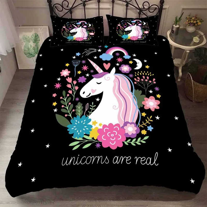 Cartoon Unicorn Bed Linen Set Children Girls Dream Bedding Cover And Pillowcase Twin Bedclothes Bed Cover Set
Cartoon Unicorn Bed Linen Set Children Girls Dream Bedding Cover And Pillowcase Twin Bedclothes Bed Cover Set