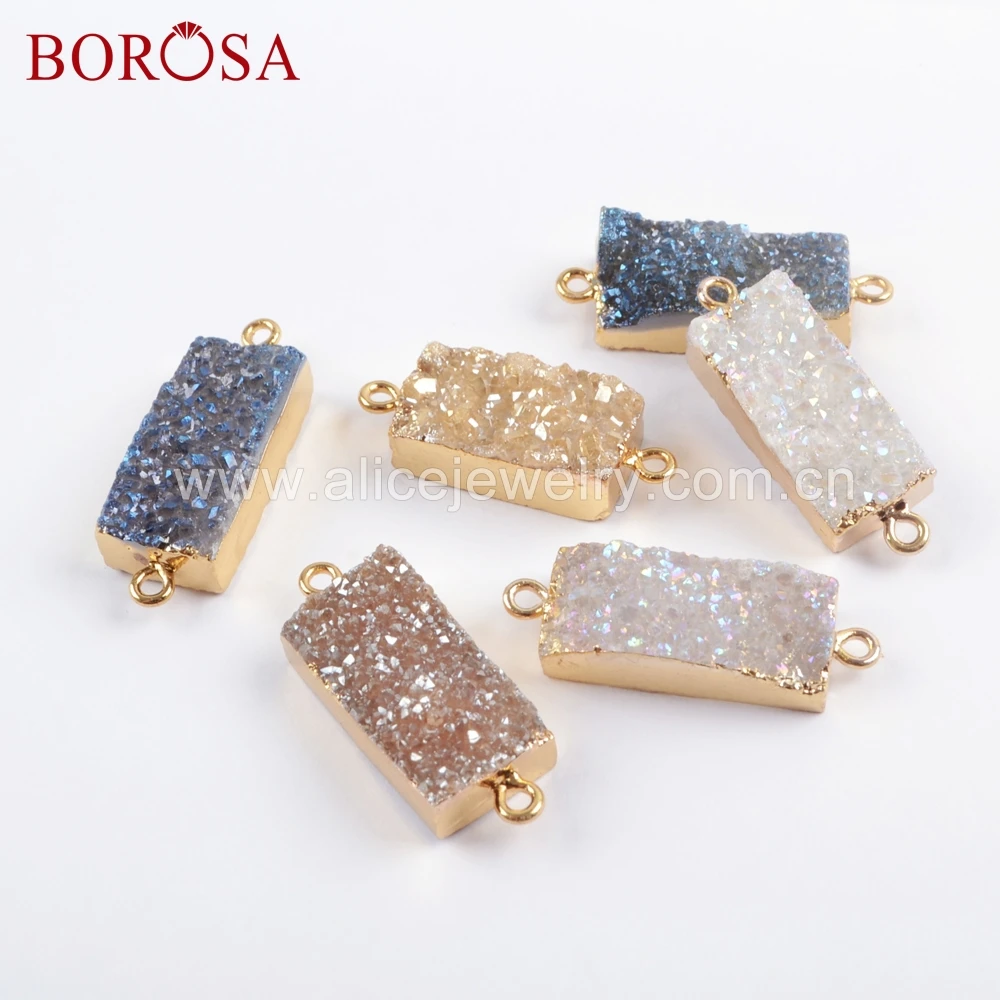 BOROSA 5 шт. прямоугольные позолоченные титановые радужные Агаты, друзовые соединители, натуральные драгоценности, женский браслет G1694
BOROSA 5 шт. прямоугольные позолоченные титановые радужные Агаты, друзовые соединители, натуральные драгоценности, женский браслет G1694