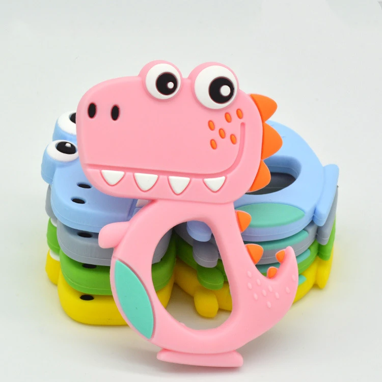 Safe Cartoon Baby Teethers BPA Free Cute Animal Dinosaur Infant DIY Ring Teether Toddler Silicone Chew Charms Kids Teething Toys
Safe Cartoon Baby Teethers BPA Free Cute Animal Dinosaur Infant DIY Ring Teether Toddler Silicone Chew Charms Kids Teething Toys