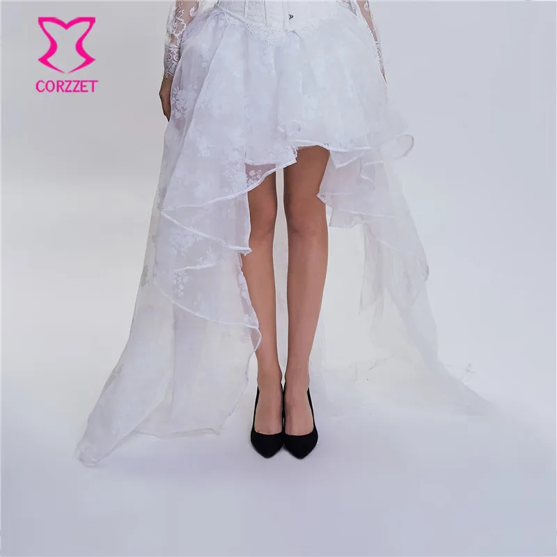S-6XL White Asymmetrical Long Victorian Skirt Wedding Party Clubwear Sexy Gothic Clothing Skirts Womens Vintage Steampunk Skirt
S-6XL White Asymmetrical Long Victorian Skirt Wedding Party Clubwear Sexy Gothic Clothing Skirts Womens Vintage Steampunk Skirt