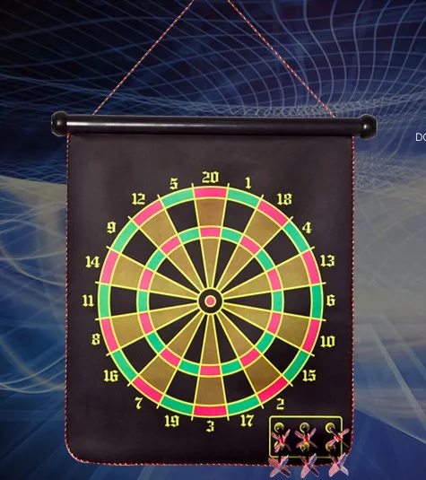 One Set 12 Inch Cloth Double side Flocking Safety Magnetic Dart Target Board Dartboard Children Adult Entertainment
One Set 12 Inch Cloth Double side Flocking Safety Magnetic Dart Target Board Dartboard Children Adult Entertainment