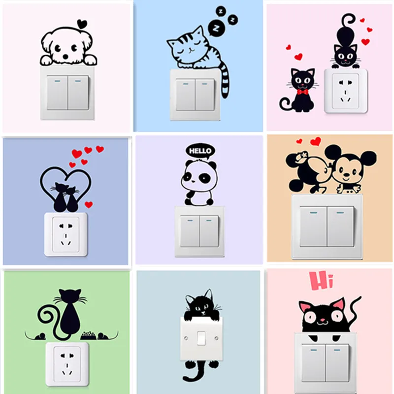 DIY Funny Cute Sleeping Cat Dog Rat Mouse Switch Stickers Wall Stickers Decals Home Decoration Bedroom Living Parlor Decoration
DIY Funny Cute Sleeping Cat Dog Rat Mouse Switch Stickers Wall Stickers Decals Home Decoration Bedroom Living Parlor Decoration