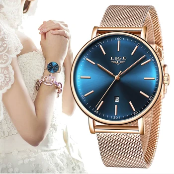 LIGE Ladies Watch Top Brand Luxury Simple Ultra-thin quartz Watch Women Stainless Steel Waterproof Watch Montre Femme 2018+Box
LIGE Ladies Watch Top Brand Luxury Simple Ultra-thin quartz Watch Women Stainless Steel Waterproof Watch Montre Femme 2018+Box