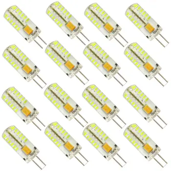 16 Pack G4 Bulb 48 SMD 3014 AC/DC 12V Lamps and Fixtures Energy Saving Warm White/White for Interior Lighting, Signal Lights LED
16 Pack G4 Bulb 48 SMD 3014 AC/DC 12V Lamps and Fixtures Energy Saving Warm White/White for Interior Lighting, Signal Lights LED