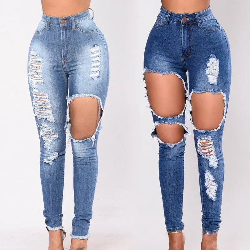 SHUJIN Boyfriend Sexy hole ripped jeans women pants Cool denim vintage Pencil jeans for girl High waist casual pants female
SHUJIN Boyfriend Sexy hole ripped jeans women pants Cool denim vintage Pencil jeans for girl High waist casual pants female