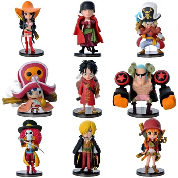 One Piece 9pcs/set 6-8CM Luffy Nami Roronoa Sanji Robin Zoro Hobbies Anime PVC Action Figures Toys For Children Christmas
One Piece 9pcs/set 6-8CM Luffy Nami Roronoa Sanji Robin Zoro Hobbies Anime PVC Action Figures Toys For Children Christmas