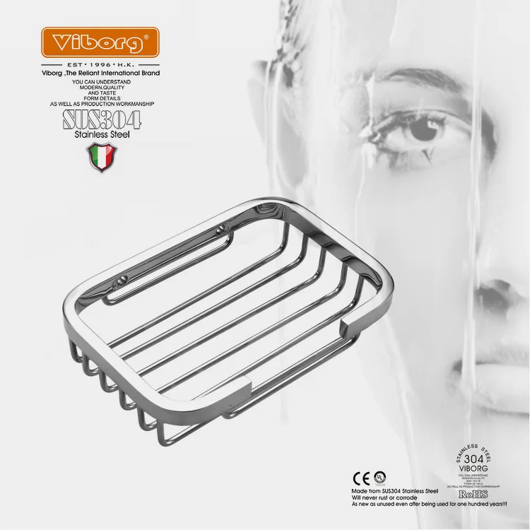 VIBORG Deluxe Solid Thick Sus304 Stainless Steel Wire Wall Mount Mounted Bathroom Bath Shower Soap Basket Dish Shelf Holder
VIBORG Deluxe Solid Thick Sus304 Stainless Steel Wire Wall Mount Mounted Bathroom Bath Shower Soap Basket Dish Shelf Holder