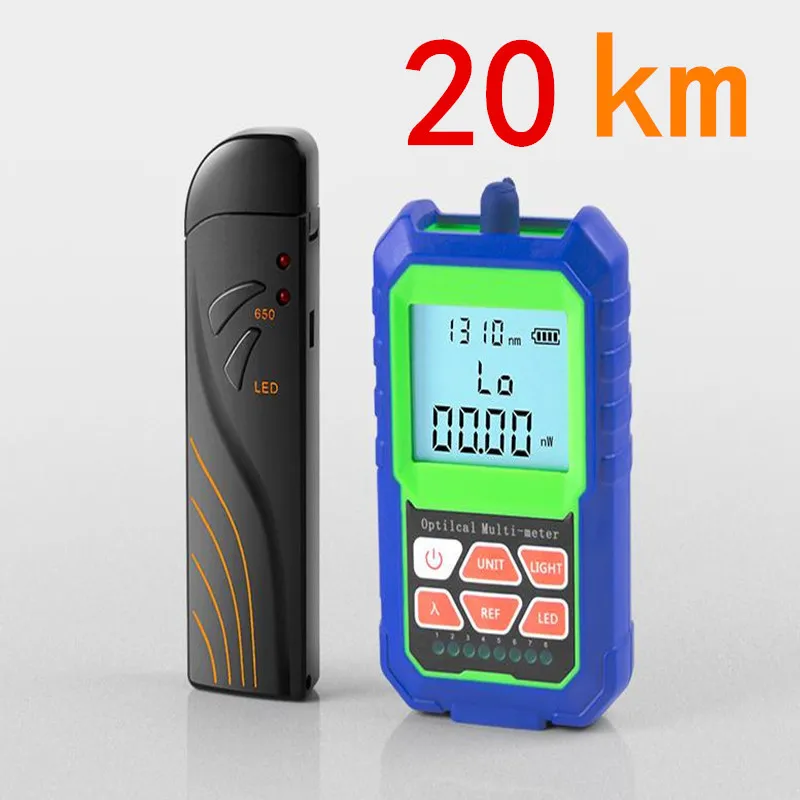 2 IN 1 High Accuracy Optical Power Meter with RJ45 Fiber Tester Self-Calibration with 6 Wavelengths 20KM Visual Fault Locator
2 IN 1 High Accuracy Optical Power Meter with RJ45 Fiber Tester Self-Calibration with 6 Wavelengths 20KM Visual Fault Locator