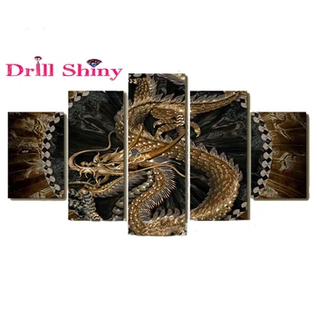 5pcs New Full Round Diamond 5D DIY Diamond Painting "China Dragon" Embroidery Cross Stitch Rhinestone Mosaic Painting Decor Gift
5pcs New Full Round Diamond 5D DIY Diamond Painting "China Dragon" Embroidery Cross Stitch Rhinestone Mosaic Painting Decor Gift