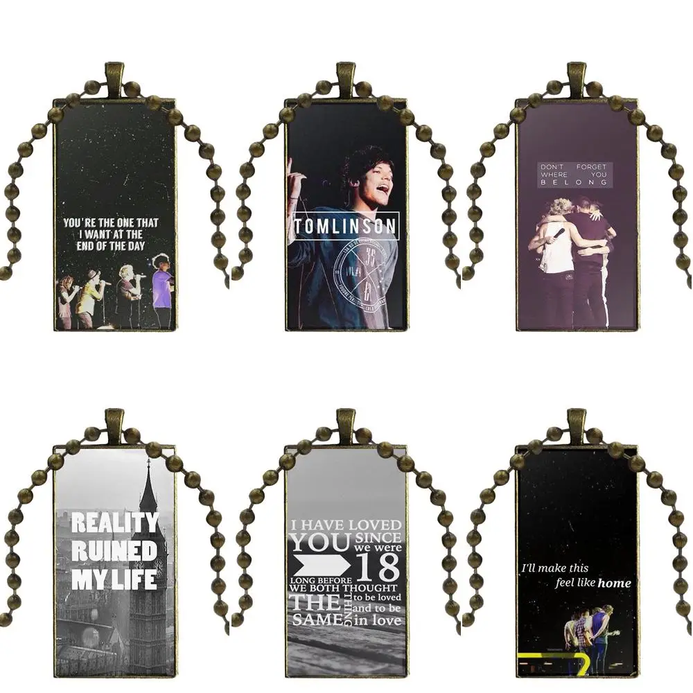 For Unisex 5sos 1d One Direction Collage Lyrics Glass Pendant Necklace Handmade Half Pendant Rectangle Necklace
For Unisex 5sos 1d One Direction Collage Lyrics Glass Pendant Necklace Handmade Half Pendant Rectangle Necklace