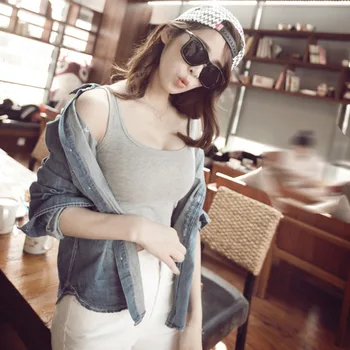 2020 Summer Sexy Women Sleeveless Plain Camisole U-neck Short Vest Stretchable Midriff-baring Workout Backless Tank Tops
2020 Summer Sexy Women Sleeveless Plain Camisole U-neck Short Vest Stretchable Midriff-baring Workout Backless Tank Tops
