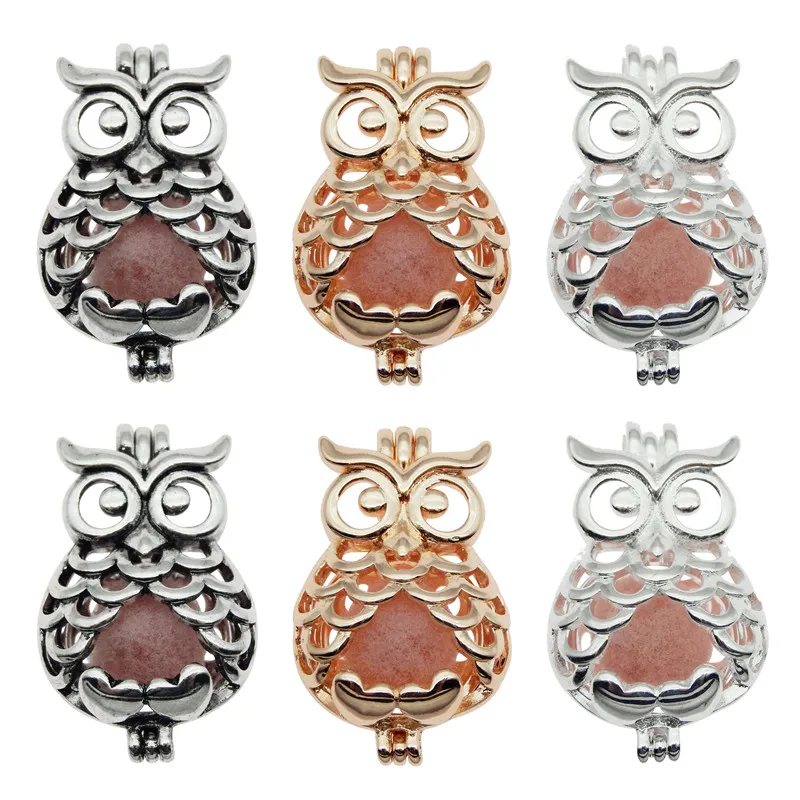 10pcs Trendy Owl Oyster Pearl Cage Locket Pendants Animal Aromatherapy Essential Oil Diffuser Necklace Locket For DIY Jewelry
10pcs Trendy Owl Oyster Pearl Cage Locket Pendants Animal Aromatherapy Essential Oil Diffuser Necklace Locket For DIY Jewelry