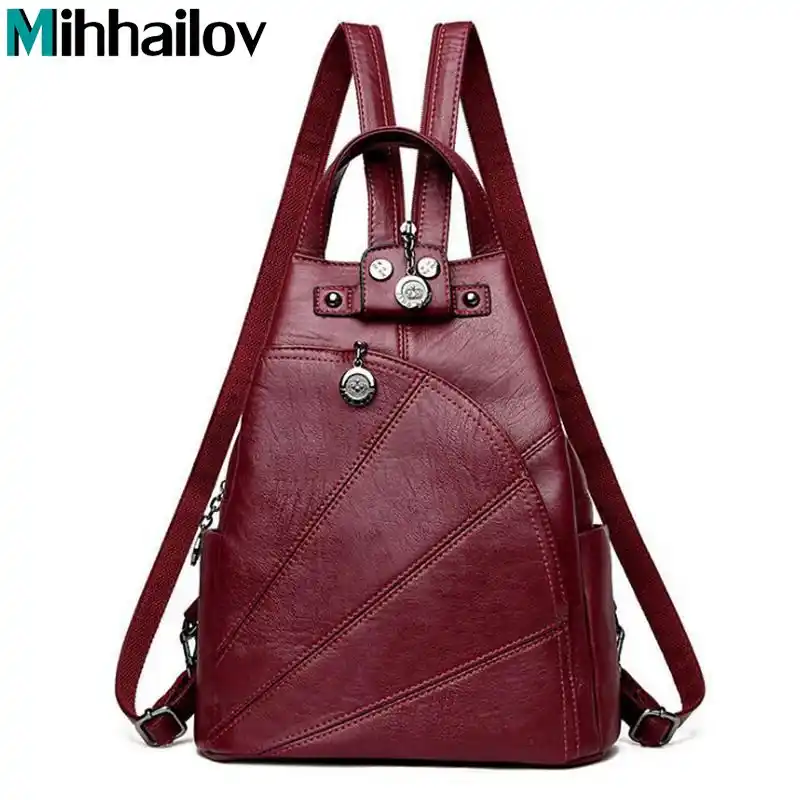 ryukzaki iz iskusstvennoj kozhi zhenskie shkolnye sumki cherez plecho dlya devochek podrostkov dorozhnyj ryukzak zhenskie ryukzaki dlya otdyha zhenskaya odezhda 2020 bags for teenagers bags for teenage girlsschool shoulder bag aliekspress