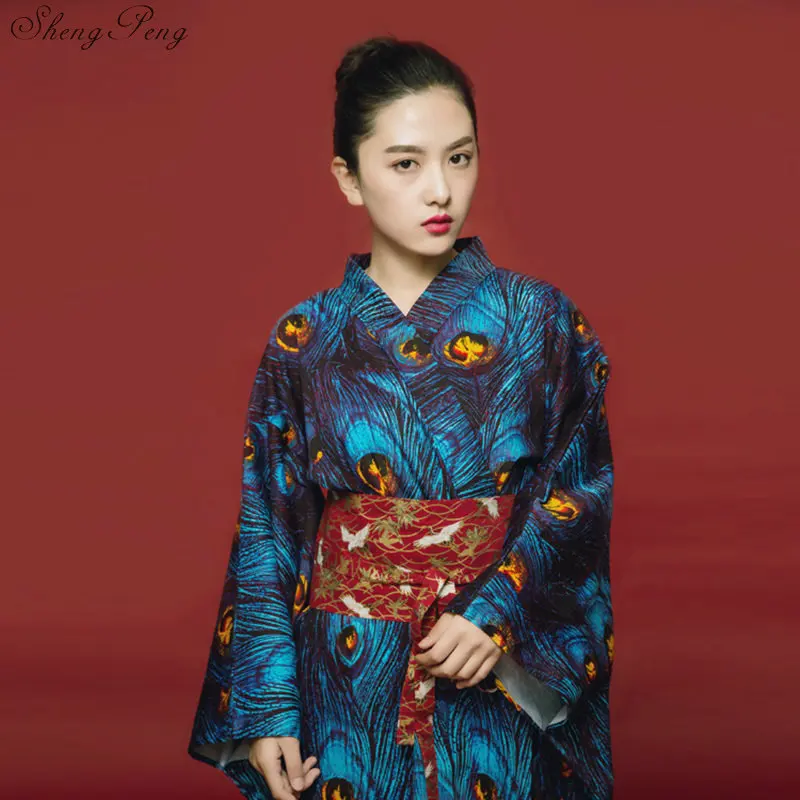 Women Japanese Traditional Costume Female Flower Japanese Kimono Dress for Stage Cosplay Ladies Yukata Costume Kimono V1355
Women Japanese Traditional Costume Female Flower Japanese Kimono Dress for Stage Cosplay Ladies Yukata Costume Kimono V1355