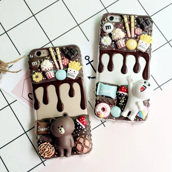 

3D Simulated Cream Phone Case For Xiaomi MI 8 8 Lite 8SE 9 9SE A1 A2 A3 A3 Lite 5X 6X CC9 CC9E Mix Mix2 Note 3 Pocophone F1 Bags