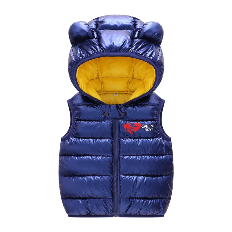 Fashion Kids Thicken Hooded Waistcoat Tops Vest Autumn Winter Girls Boys Down Cotton Warm Outerwear Children's Clothes
Fashion Kids Thicken Hooded Waistcoat Tops Vest Autumn Winter Girls Boys Down Cotton Warm Outerwear Children's Clothes