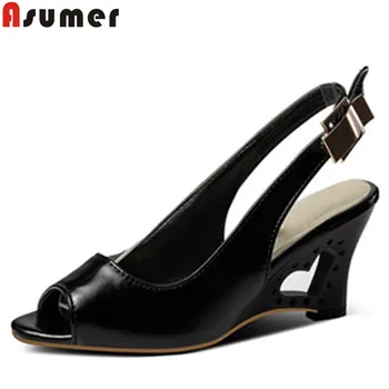 ASUMER plus size 34-48 new summer sandals peep toe buckle high heels shoes elegant prom wedding shoes women wedges sandals 2020
ASUMER plus size 34-48 new summer sandals peep toe buckle high heels shoes elegant prom wedding shoes women wedges sandals 2020