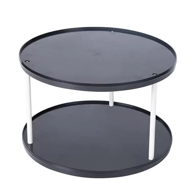 1 pc Storage Rack 2 Tier Round 360 Degree Rotating Multifunction Shelf for Bathroom Kitchen 
1 pc Storage Rack 2 Tier Round 360 Degree Rotating Multifunction Shelf for Bathroom Kitchen