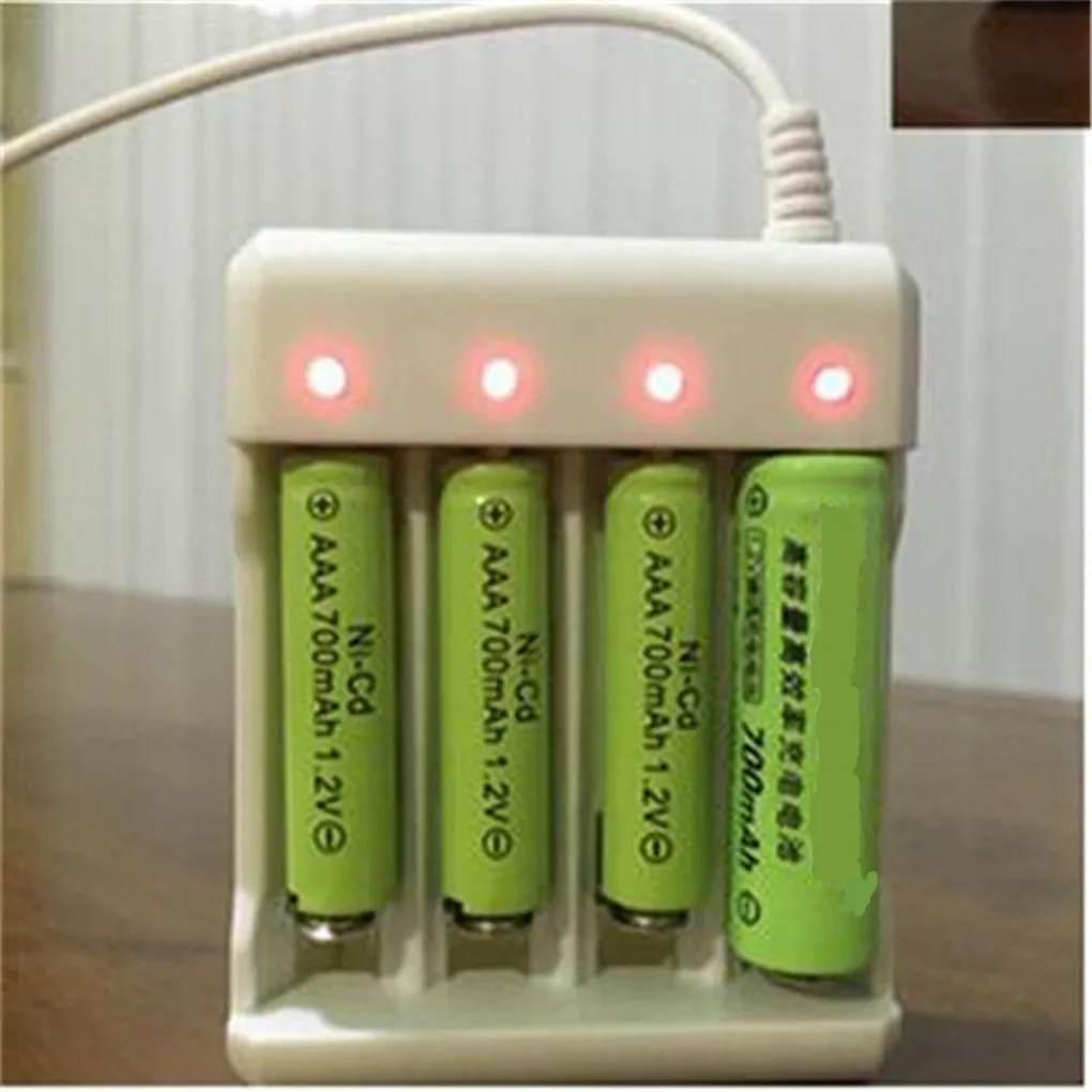 Новое быстрое зарядное устройство USB на 4 слота для батарей аа с защитой от