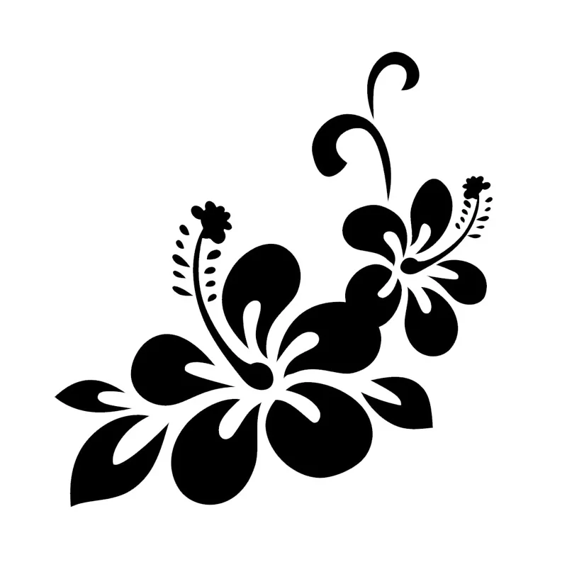 23.8*24.9CM Beautiful Hawaiian Hibiscus Car Sticker Personalized Motorcycle Vinyl Decals Black/Silver C7-1759
23.8*24.9CM Beautiful Hawaiian Hibiscus Car Sticker Personalized Motorcycle Vinyl Decals Black/Silver C7-1759