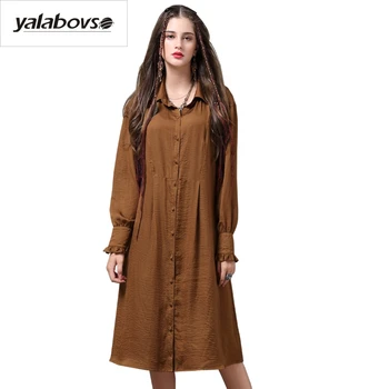 Yalabvso 2020 New Arrivals Vintage Single-breasted Lantern Sleeves DRESSE Loose dress woman Dresses for woman A50-A82065 Z20
Yalabvso 2020 New Arrivals Vintage Single-breasted Lantern Sleeves DRESSE Loose dress woman Dresses for woman A50-A82065 Z20