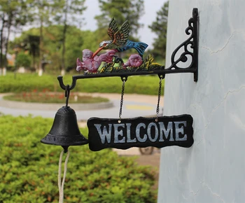 Cast Iron Hanging Hummingbird Bell Decorative Dinner Bell Bird Flower Farm Ranch Cottage Patio Garden Gate Yard Ornament Outside
Cast Iron Hanging Hummingbird Bell Decorative Dinner Bell Bird Flower Farm Ranch Cottage Patio Garden Gate Yard Ornament Outside