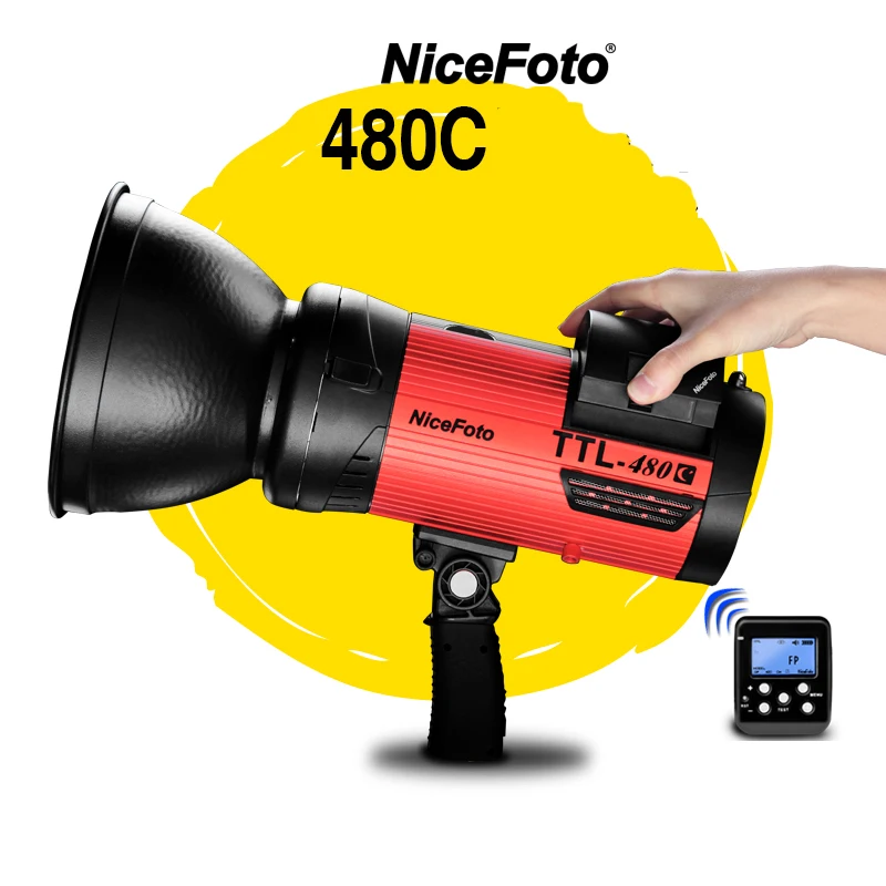 NiceFoto TTL-480C 400W TTL 2.4G Wireless GN68 HSS 1/8000S Studio Flash High Speed Speedlite with Transmitter for Canon Camera
NiceFoto TTL-480C 400W TTL 2.4G Wireless GN68 HSS 1/8000S Studio Flash High Speed Speedlite with Transmitter for Canon Camera