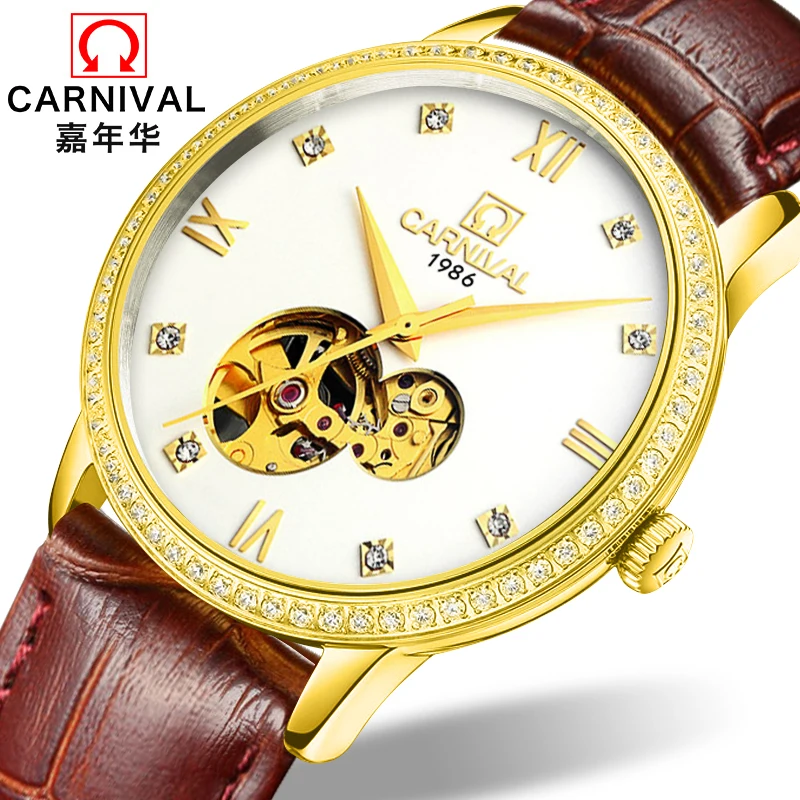 Switzerland Carnival Japan MIYOTA 8N24 Automatic Mechanical Men's Watches Brand Luxury Sapphire Waterproof Diamond Clock C5676-5
Switzerland Carnival Japan MIYOTA 8N24 Automatic Mechanical Men's Watches Brand Luxury Sapphire Waterproof Diamond Clock C5676-5