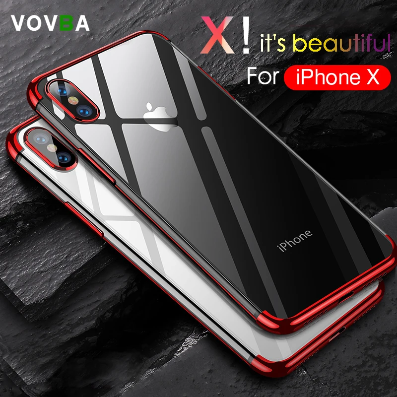 VOVTA Luxury Phone Case For iPhone X Case 3D Transparent Case Anti-knock For iPhone X Cover Soft TPU Silicone Capinhas Capa
VOVTA Luxury Phone Case For iPhone X Case 3D Transparent Case Anti-knock For iPhone X Cover Soft TPU Silicone Capinhas Capa