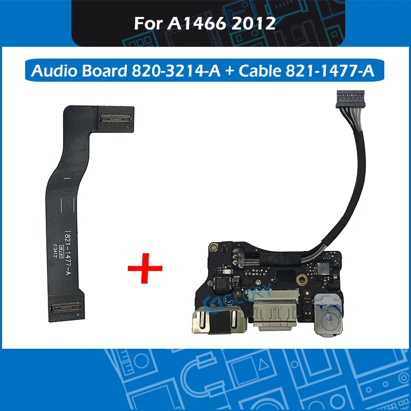 New I/O USB Audio DC-IN Jack Board 820-3214-A Flex Cable 821-1477-A for Macbook Air 13.3" A1466 MD231 MD232 Mid 2012
New I/O USB Audio DC-IN Jack Board 820-3214-A Flex Cable 821-1477-A for Macbook Air 13.3" A1466 MD231 MD232 Mid 2012