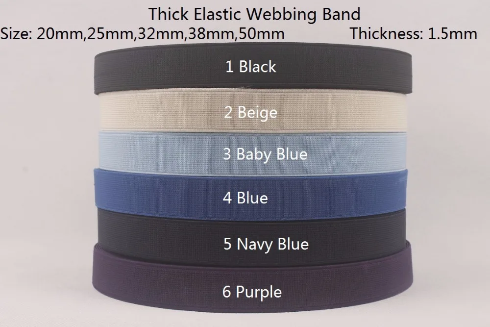 20mm wide 10 yards a lot thick strenth high quality elastic webbing band For DIY Sewing Clothes( Black,Beige,Blue,Purple)
20mm wide 10 yards a lot thick strenth high quality elastic webbing band For DIY Sewing Clothes( Black,Beige,Blue,Purple)