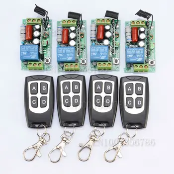 220V 1CH 10A 1000W Wireless Switch System 4 Receiver&4Transmitter Remote Controller Output State Can Adjusted
220V 1CH 10A 1000W Wireless Switch System 4 Receiver&4Transmitter Remote Controller Output State Can Adjusted