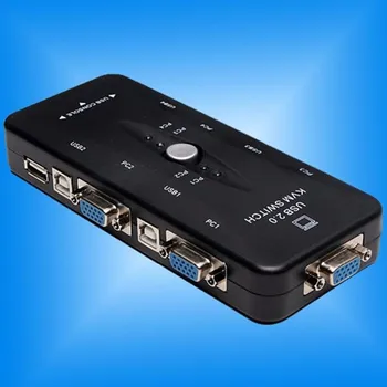 4 Port hub USB 2.0 KVM VGA/SVGA Switch Box Adapter Connects Printer Intelli keyboard Mouse 4 Computers Use 1 monitor New arrival
4 Port hub USB 2.0 KVM VGA/SVGA Switch Box Adapter Connects Printer Intelli keyboard Mouse 4 Computers Use 1 monitor New arrival