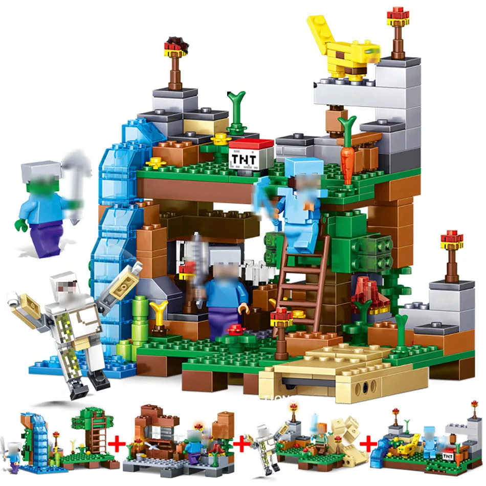 378pcs 4 in 1 Minecrafted Building Blocks Compatible Brand City Figures Green Bricks Set Educational Toys for Children Gift
378pcs 4 in 1 Minecrafted Building Blocks Compatible Brand City Figures Green Bricks Set Educational Toys for Children Gift