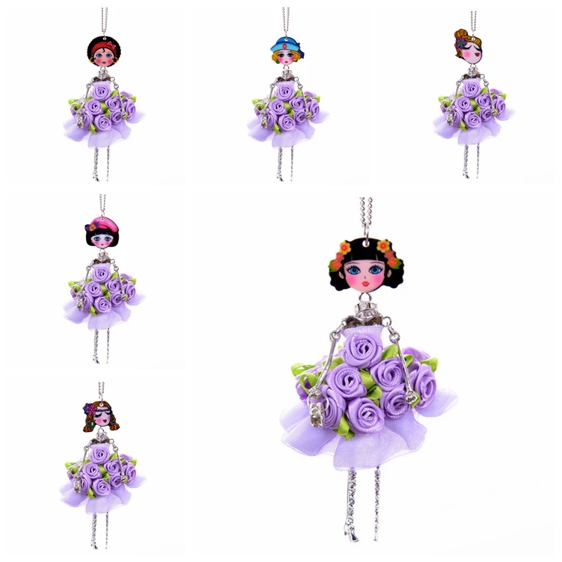 15 Style Purple Pink Black Flower Dress Girl Fairy Doll Necklace Sweater Fabric Crafts Women Jewelry Children Gift Dropshipping
15 Style Purple Pink Black Flower Dress Girl Fairy Doll Necklace Sweater Fabric Crafts Women Jewelry Children Gift Dropshipping