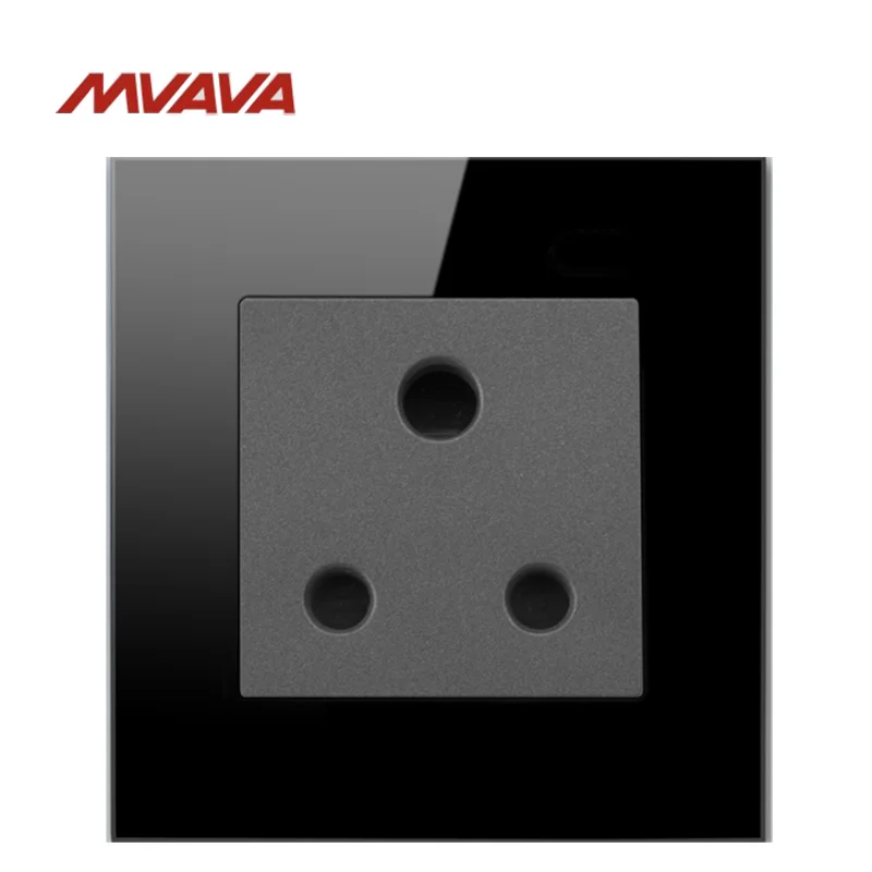 MVAVA 15A Wall Decorative Socket 3 Round Pin Receptacle South Africa Standard Outlet Luxury Black Crystal Plug Free Shipping 
MVAVA 15A Wall Decorative Socket 3 Round Pin Receptacle South Africa Standard Outlet Luxury Black Crystal Plug Free Shipping
