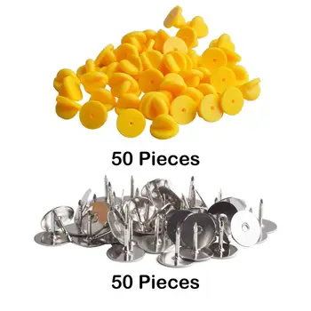 50 Pieces Copper Tie Tacks Blank Pins with 50 Pieces PVC Rubber Pin Backs for Jewelry Making and Crafting
50 Pieces Copper Tie Tacks Blank Pins with 50 Pieces PVC Rubber Pin Backs for Jewelry Making and Crafting